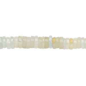 Beryl 1pkg1, hand-cut rondelle bead 8 inch 4x1mm-6x2mm