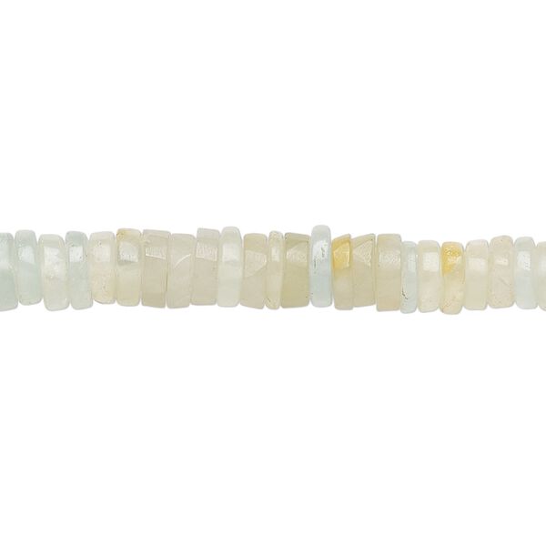 Beryl 1pkg1, hand-cut rondelle bead 8 inch 4x1mm-6x2mm image number 0