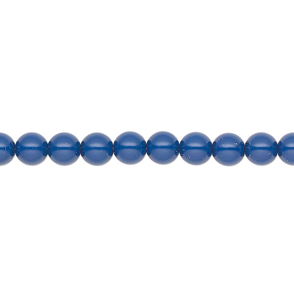 Pearl 500pk navy blue, Preciosa Czech crystal 5mm round image number 0