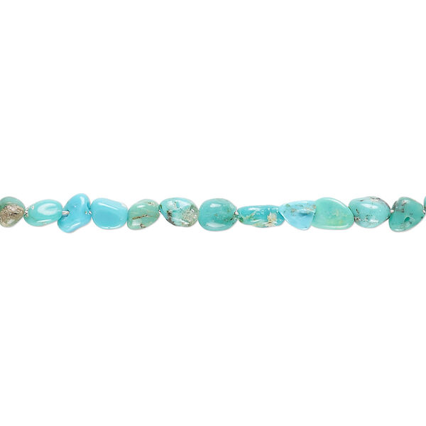 Multi-turquoise 1pkg1, hand-cut nugget bead C grade, 8 inch mini image number 0