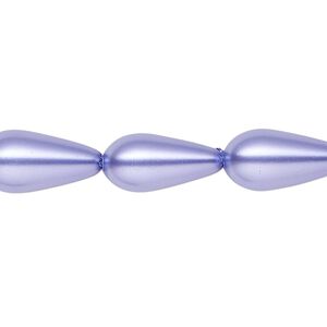 Pearl 1pk violet, Celestial Crystal® 15x8mm teardrop 15.5-16 inch