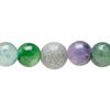 Multi-gemstone 1pkg1, round bead 15 inch 10-11mm image number 0