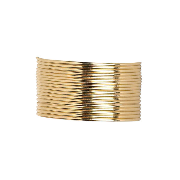 Wire, 12Kt gold-filled, dead-soft, half-round, 20 gauge. Sold per pkg of 5 feet. image number 0