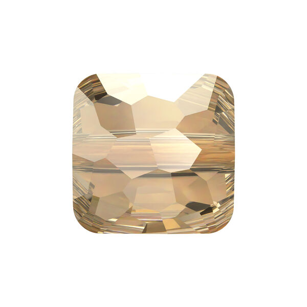 Bead 1pkg288 crystal golden shadow, Swarovski®, 6mm puffed square 5035 image number 0
