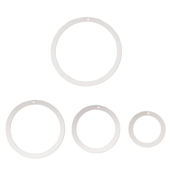 Focal, stainless steel, 26mm-50mm open round. Sold per 4-piece set. image number 0