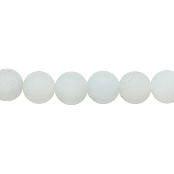 Amazonite 1pkg1, matte round bead natural 8 inch 8mm image number 0