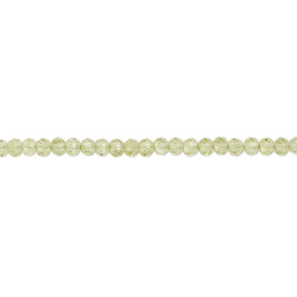Peridot 1pkg1, faceted round bead natural 13 inch 2mm image number 0