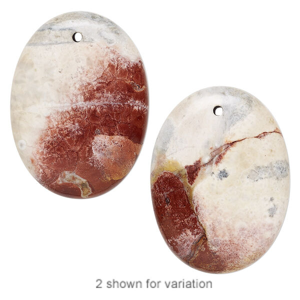 Sky eye jasper 1pkg1, flat oval focal natural B grade, 40x30mm image number 0