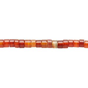 Carnelian 1pkg1, heishi bead 15.5-16 inch 4x2mm