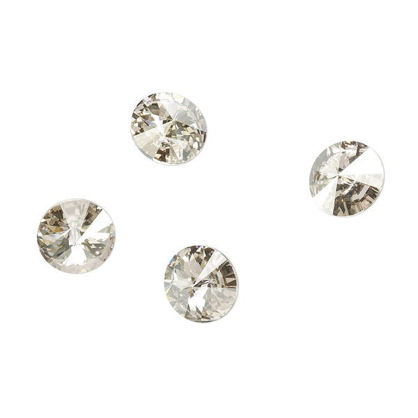 Chaton 144pk crystal silver shade foil back, Swarovski® 8.16-8.41mm rivoli SS39 1122 image number 0
