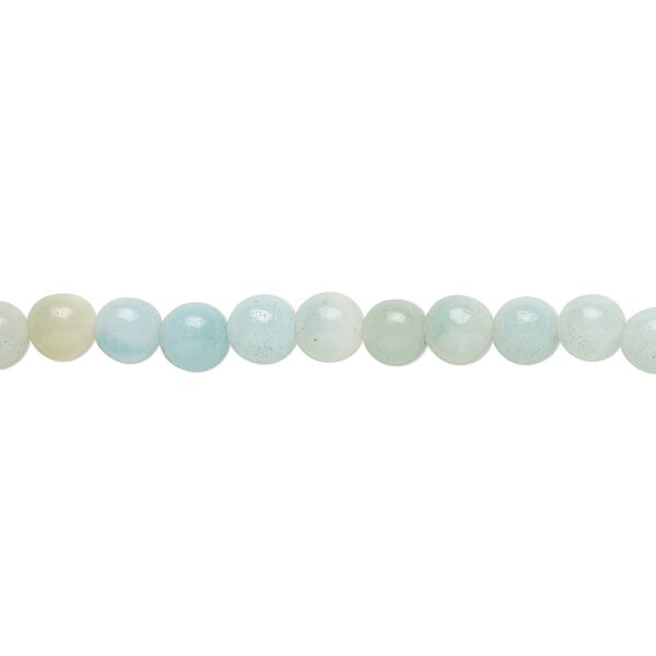 Amazonite 1pkg1, round bead natural 15.5-16 inch 4mm image number 0