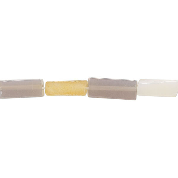 Agate 1pkg1, square tube bead C- grade, 15 inch 10x4mm-11x4mm image number 0