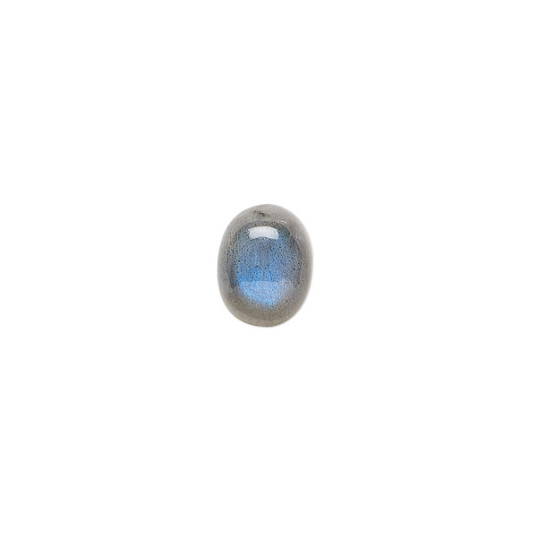 Cabochon, labradorite (natural), 10x8mm hand-cut calibrated oval, A- grade, Mohs hardness 6 to 6-1/2. Sold individually. image number 0