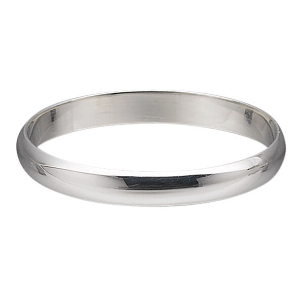 Ring, sterling silver, 2.5mm wide, size 7. Sold individually. image number 0