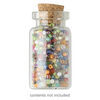 Component, glass and cork, clear, 38x19mm-40x22mm bottle with stopper and 12mm opening. Sold per pkg of 360. image number 0