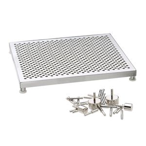 Wire jig, Thing-A-Ma-Jig, aluminum and plastic, clear, 5-1/2 x 4-1/2 inch with 30 pegs and fasteners. Sold individually.