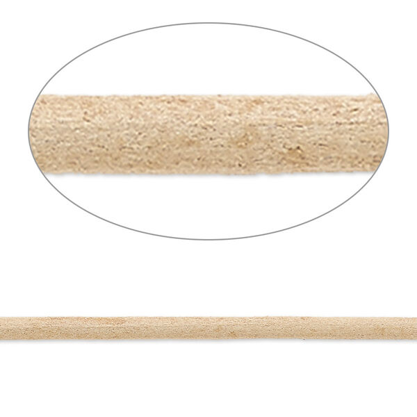 Cord, Ellada Leather™, Greek leather (natural), 2.5mm round. Sold per pkg of 3 yards. image number 0