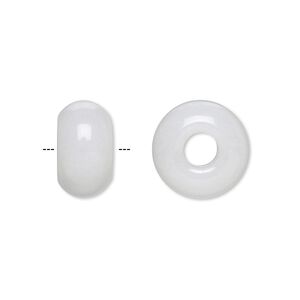Snow quartz 1pkg2, rondelle bead natural 14x8mm Dione®