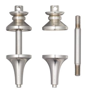 Focal, imitation rhodium finished brass, 38x12mm with twist-off bottom and top, 17mm beadable length, fits beads with 3.2mm hole. Sold individually.