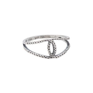 Ring, sterling silver, 10mm wide textured band, size 9-1/2. Sold individually.