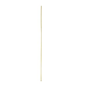Head pin, gold-plated brass, 4 inches, 21 gauge. Sold per pkg of 100.