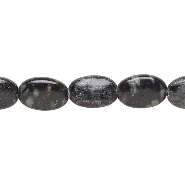 Picasso serpentine 1pkg1, puffed oval bead natural 15 inch 12x8mm image number 0