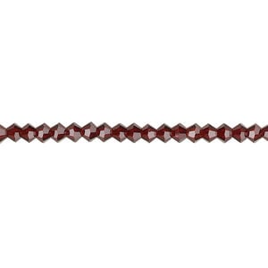 Bead 1pkg48 vivid Siam, Preciosa Czech crystal, 3mm bicone