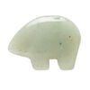 Green aventurine 1pkg1, half-drilled Zuni-style bear focal natural, 34x23mm-41x32mm light image number 2