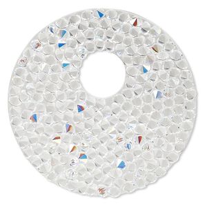 Iron-on transfer 1pk crystal AB, Crystal Passions® 40mm go-go 72020