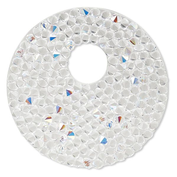 Iron-on transfer 1pk crystal AB, Crystal Passions® 40mm go-go 72020 image number 0