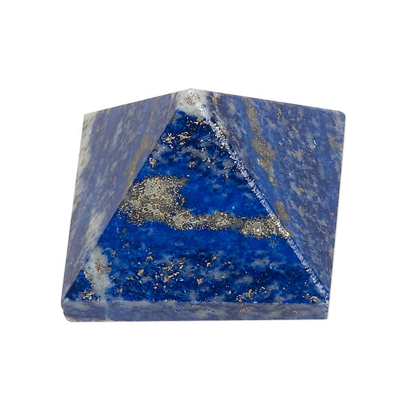 Gift, lapis lazuli (natural), 25-31mm hand-cut pyramid, C grade, Mohs hardness 5 to 6. Sold individually. image number 0