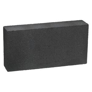 Charcoal block, black, 5-1/2x2-3/4x1-1/2 inch rectangle. Sold individually.