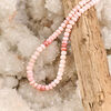 Bead 1pkg1 Peruvian pink opal, 6x3mm-6x5mm hand-cut faceted rondelle B+ grade, 15.5-16 inch natural shaded image number 0