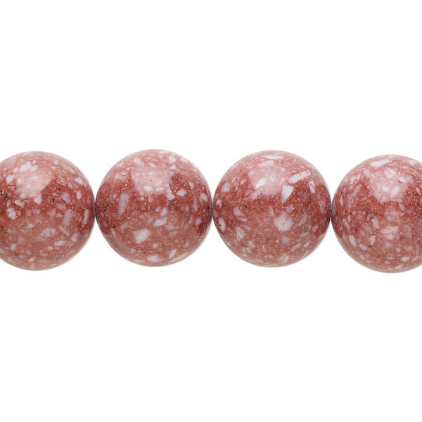 Multi-gemstone / mother-of-pearl shell / resin 1pkg1, round bead 15 inch 11-13mm image number 0