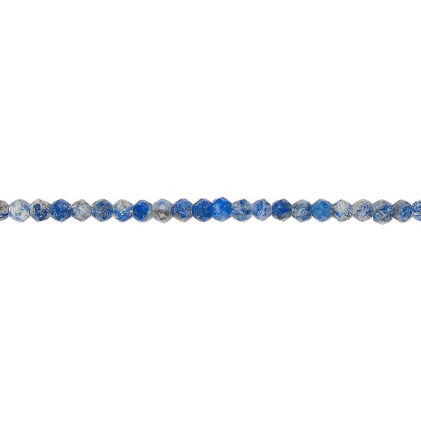 Lapis lazuli 1pkg1, hand-cut faceted rondelle bead natural 13 inch 2mm image number 0