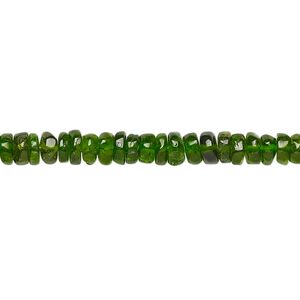 Chrome diopside 1pkg1, hand-cut rondelle bead natural 8 inch 3x1mm-4x2mm
