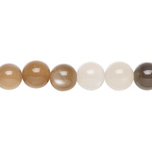 Multi-moonstone 1pkg1, round bead natural 8 inch 8mm