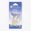 Component mix, gold- / silver-finished "pewter" (zinc-based alloy) / steel, 21x8mm zipper pull. Sold per pkg of 6. image number 0