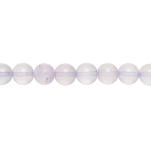 Quartz crystal / amethyst 1pkg1, round bead 15 inch 5-7mm