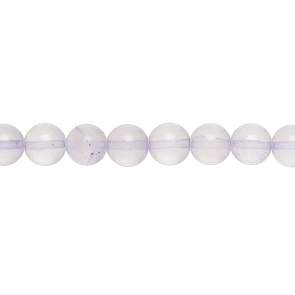 Quartz crystal / amethyst 1pkg1, round bead 15 inch 5-7mm image number 0
