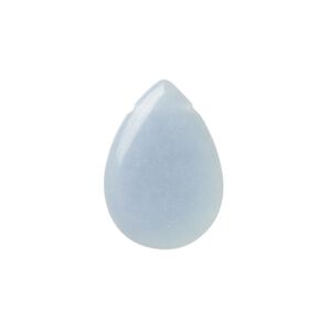 Angelite 1pkg1, hand-cut top-drilled flat teardrop drop 23x16mm