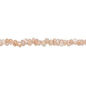 Sunstone 1pkg1, hand-cut rondelle bead natural 13 inch 3x1mm-3x2mm