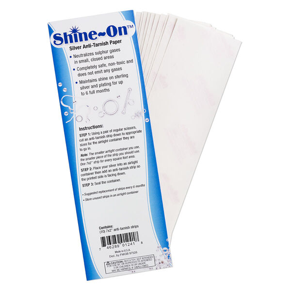 Anti-tarnish strips, Shine-On™, pkg/10,  7x2 inches. image number 0