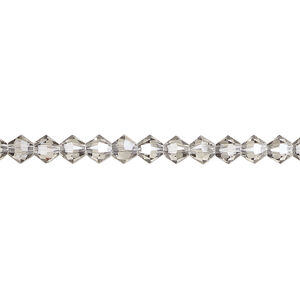 Bead 1pkg48 crystal urban grey, Crystal Passions&reg; 4mm XILION bicone 5328
