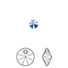 Drop 720pk dark sapphire, Swarovski® ReCreated™ 6mm pendant mini disk 6428 image number 0