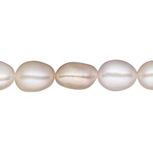 Pearl, cultured freshwater, mauve, 9-11mm rice, D grade, Mohs hardness 2-1/2 to 4. Sold per 16-inch strand.