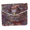 Pouch 1pkg3 rayon and silver-finished steel, multicolored, 4.75x4-inch floral brocade. image number 1