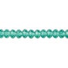 Bead 1pkg120 Caribbean green, Crystal Passions&reg; Regenerated 6x4mm rondelle 5040 image number 0