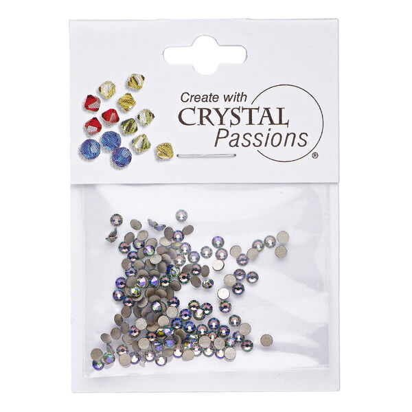 Flat back 144pk crystal paradise shine foil back, Crystal Passions® 2.5-2.7mm rose round SS9 2058 image number 0