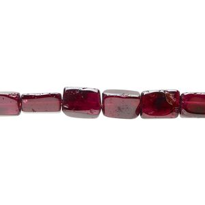 Rhodolite garnet 1pkg1, hand-cut faceted nugget bead 15.5-16 inch mini to small
